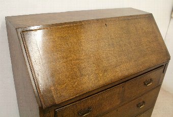 Antique Georgian Style Oak Bureau