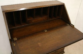 Antique Georgian Style Oak Bureau