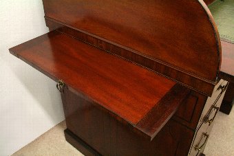 Antique Regency Mahogany Roll Top Cylinder Bureau