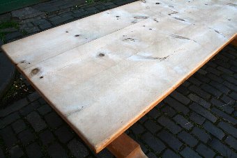 Antique Stripped Pine Refectory Table
