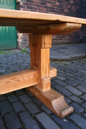Antique Stripped Pine Refectory Table