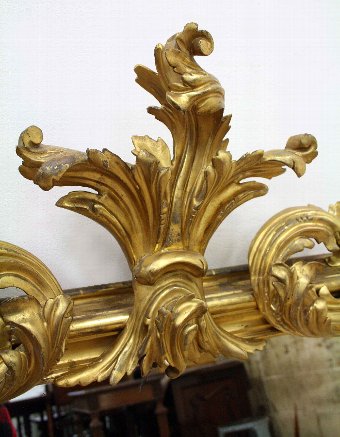 Antique George IV Gilt Overmantel Mirror