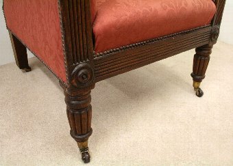 Antique William IV Library Chair