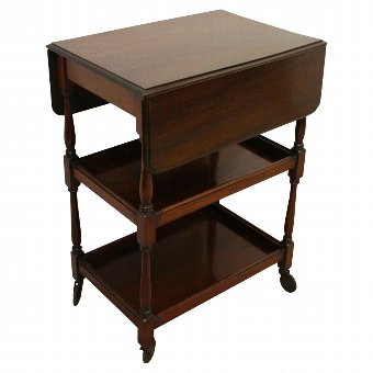 Three Tier Mahogany Trolley