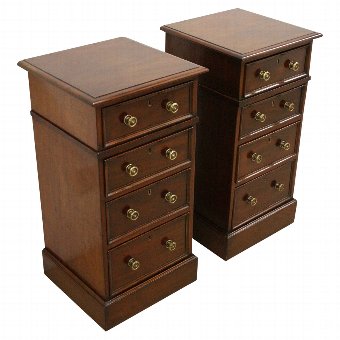 Pair of Mid Victorian Bedside Lockers