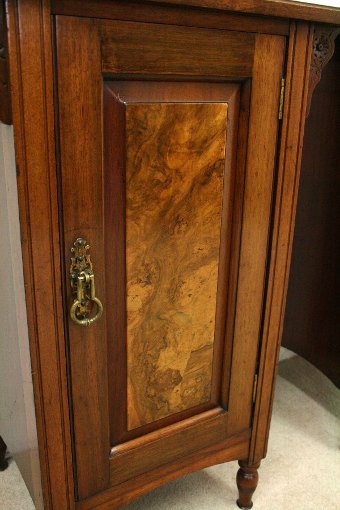 Antique Pair of Late Victorian Walnut Bedside Lockers
