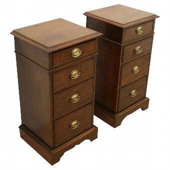 Pair of Mid Victorian Mahogany Bedside Cabinets