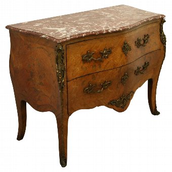 Louis XV Style Marquetry Commode