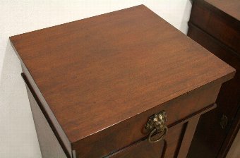 Antique Pair of Early Victorian Mahogany Pedestal Cabinets