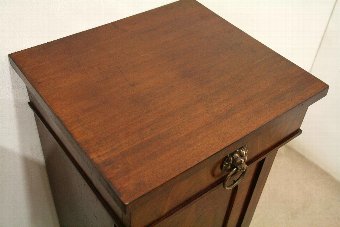 Antique Pair of Early Victorian Mahogany Pedestal Cabinets