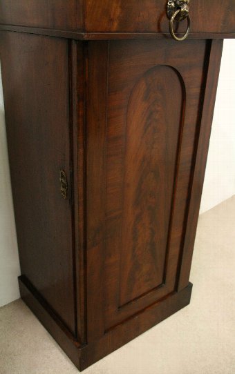 Antique Pair of Early Victorian Mahogany Pedestal Cabinets