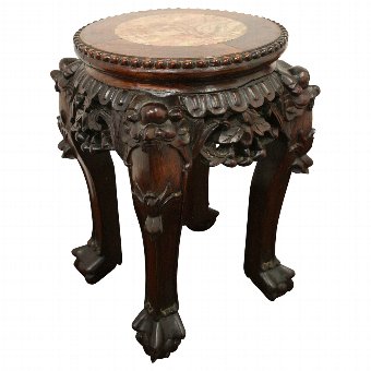 Small Chinese Marble Top Stand