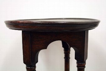 Antique Pair of Tall Oak Planters/Stands