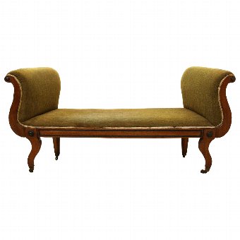 Regency Mahogany Window Seat