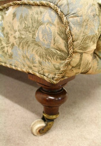 Antique Victorian Deep Button Easy Chair