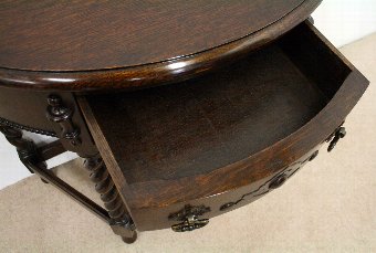 Antique Jacobean Style Oak Side Table/Hall Table