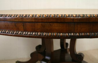 Antique Mahogany Breakfast Table by William Trotter