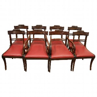 Set of 8 Mahogany Edinburgh Dining Chairs