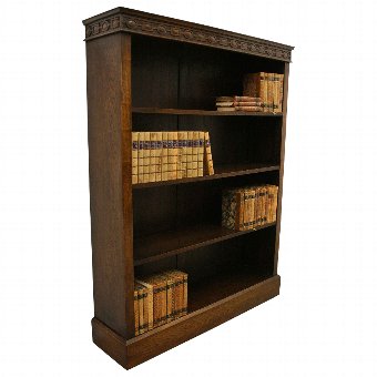 Oak Open Bookcase
