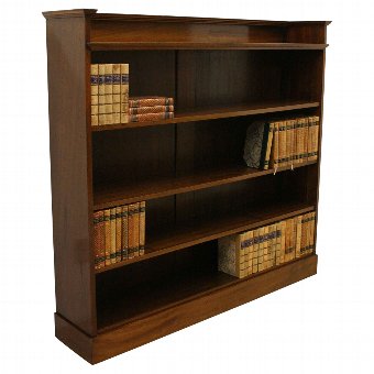 Art Nouveau Mahogany Open Bookcase