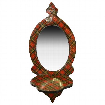 Scottish Tartanware Mirror/Bracket