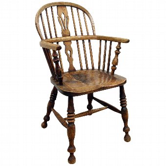 Victorian Elm and Ash Windsor Chair