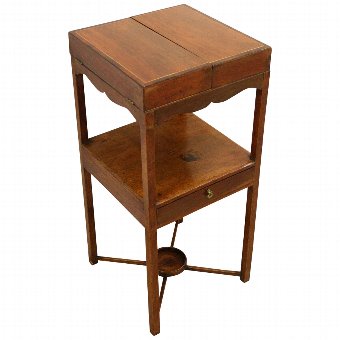 George III Mahogany Inlaid Washstand