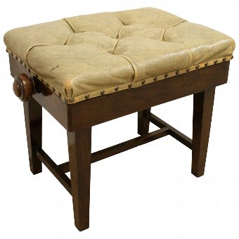 Late Victorian Adjustable Piano Stool