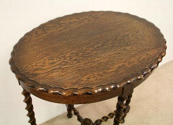Antique Oval Oak Occasional Table