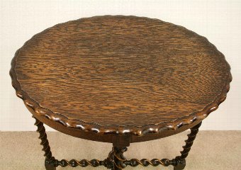 Antique Oval Oak Occasional Table