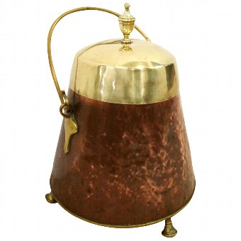 Dutch Brass and Copper Coal Hod