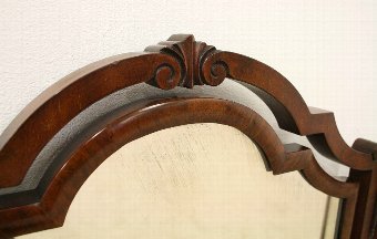 Antique Georgian Style Triptych Dressing Mirror