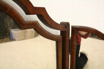 Antique Georgian Style Triptych Dressing Mirror