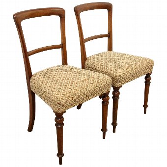 Pair of Victorian Mahogany Hand Chairs