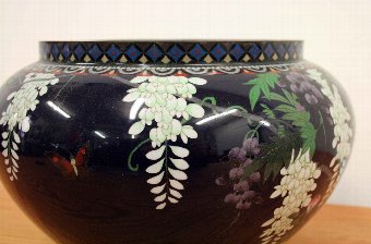 Antique Japanese Cloisonné Jardinière