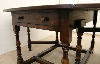 Antique Large Oak Gateleg Table