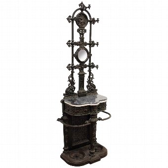 Victorian Cast Iron Hall Stand