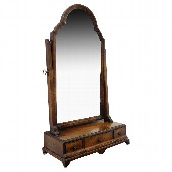 George I Style Walnut Toilet Mirror
