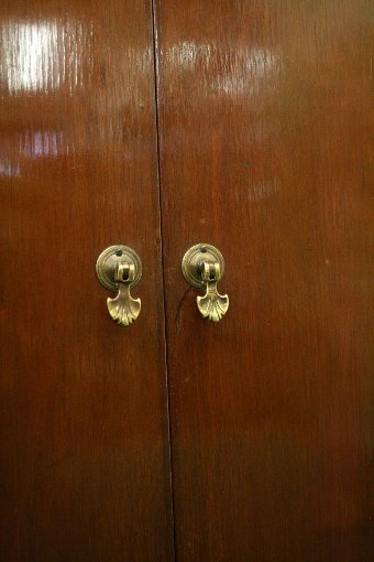 Antique Art Deco Mahogany Key Cabinet