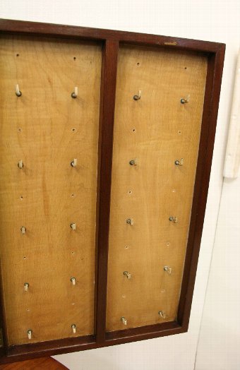 Antique Art Deco Mahogany Key Cabinet