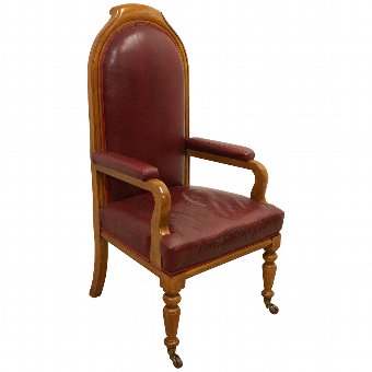 Victorian Oak High Back Chair