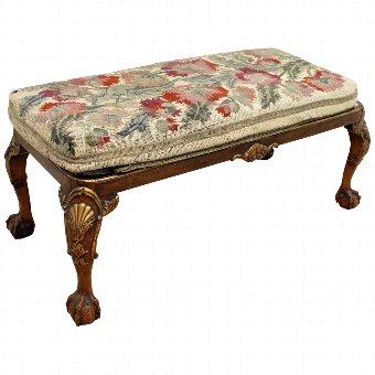 George II Style Walnut Stool