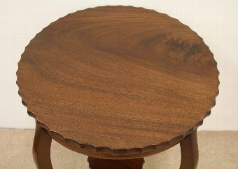 Antique Small Mahogany Circular Occasional Table