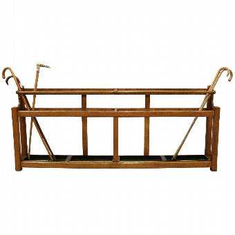 Arts & Crafts Oak Stick Stand