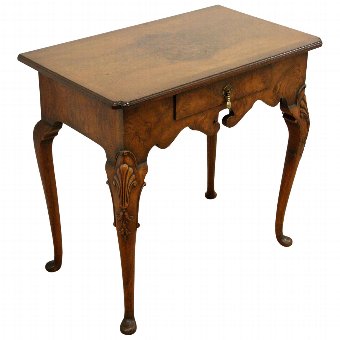 Georgian Style Figured Walnut Lowboy