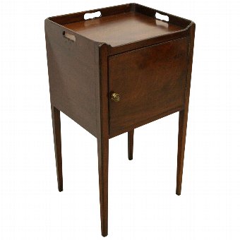 George III Tray Top Bedside Locker