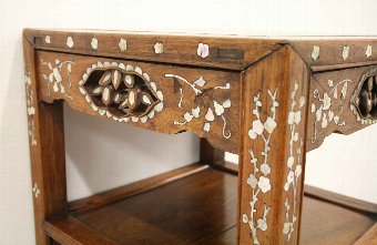 Antique Chinese Hardwood Plant Stand