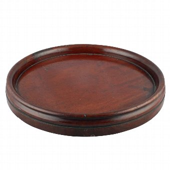 Large George III Mahogany Wine Coaster
