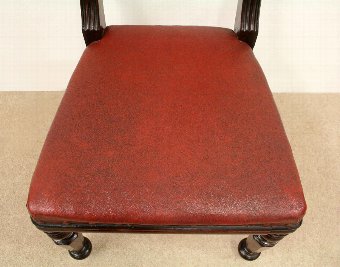 Antique Set of 6 William IV Mahogany Dining Chairs