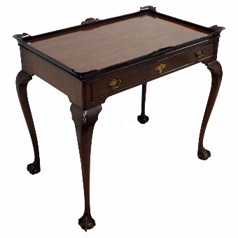 Irish Mahogany Silver Table